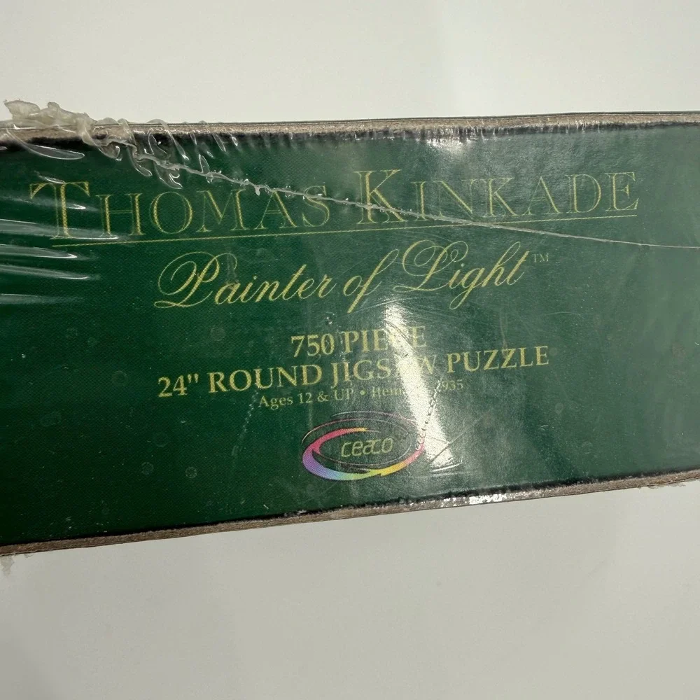 New Sealed Vintage 99 Thomas Kinkade Hollyhock House 750 Piece 24